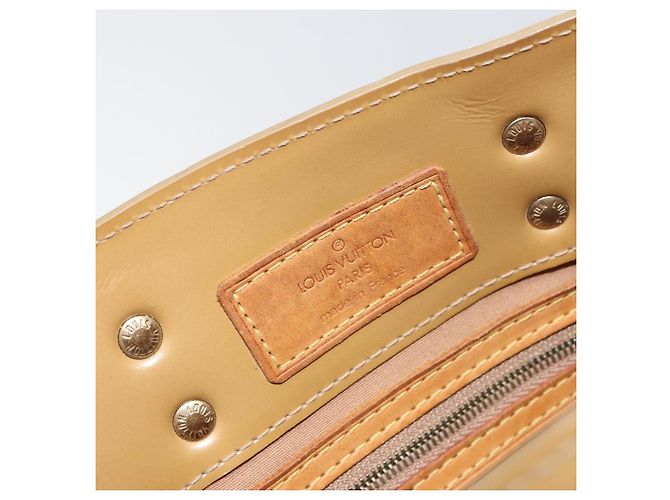 LOUIS VUITTON Borsa a Mano Monogram Vernis Reade PM Noisette M91334 LV Auth BA8596 Nocciola - vista 19