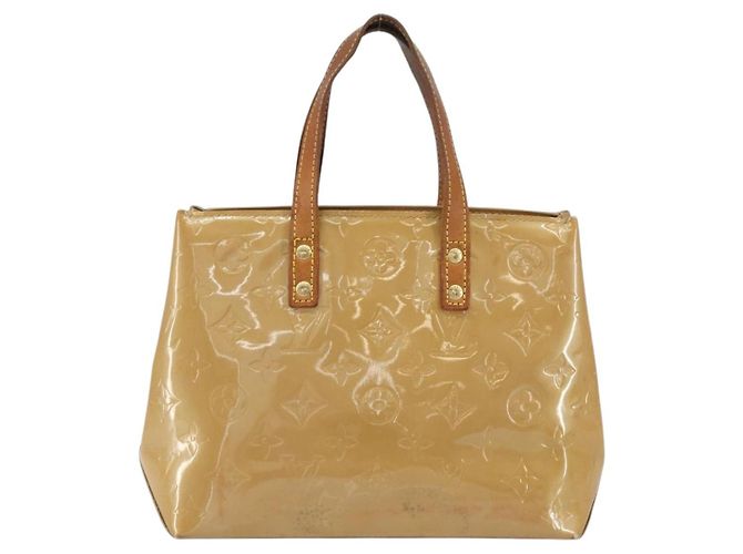LOUIS VUITTON Borsa a Mano Monogram Vernis Reade PM Noisette M91334 LV Auth BA8596 Nocciola - vista 2