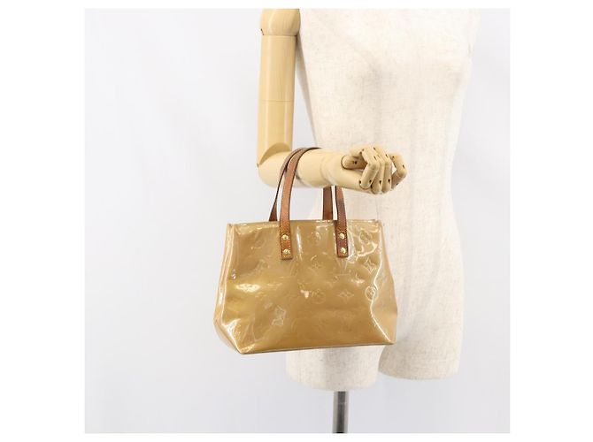 LOUIS VUITTON Borsa a Mano Monogram Vernis Reade PM Noisette M91334 LV Auth BA8596 Nocciola - vista 24