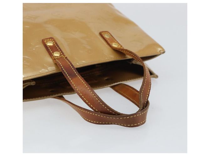 LOUIS VUITTON Borsa a Mano Monogram Vernis Reade PM Noisette M91334 LV Auth BA8596 Nocciola - vista 7