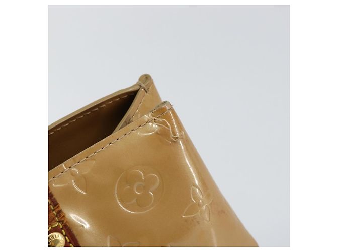 LOUIS VUITTON Borsa a Mano Monogram Vernis Reade PM Noisette M91334 LV Auth BA8596 Nocciola - vista 9