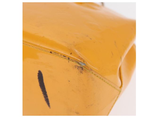 LOUIS VUITTON Borsa Wilshire PM Monogram Vernis Giallo Passione M91725 Auth 154194 - vista 18