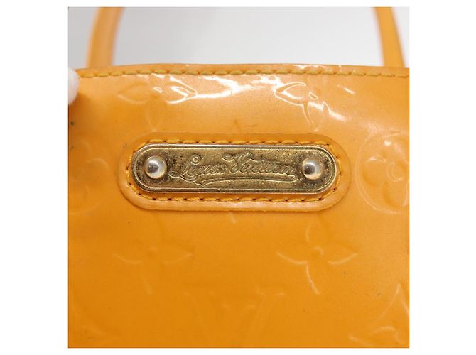 LOUIS VUITTON Borsa Wilshire PM Monogram Vernis Giallo Passione M91725 Auth 154194 - vista 19