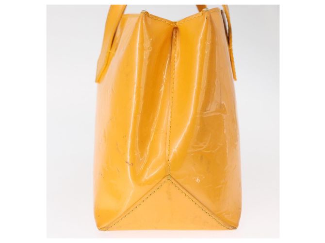 LOUIS VUITTON Borsa Wilshire PM Monogram Vernis Giallo Passione M91725 Auth 154194 - vista 4