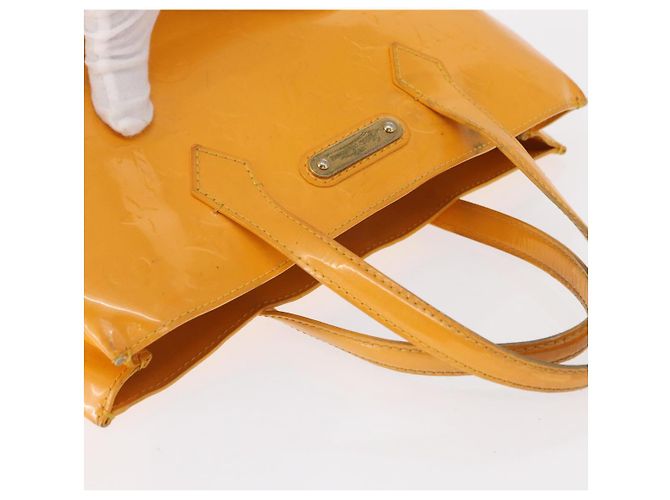 LOUIS VUITTON Borsa Wilshire PM Monogram Vernis Giallo Passione M91725 Auth 154194 - vista 8