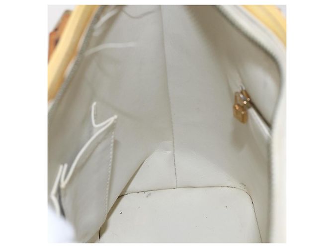 LOUIS VUITTON Borsa a Mano Monogram Vernis Houston Perle M91342 LV Auth 156285 - vista 19