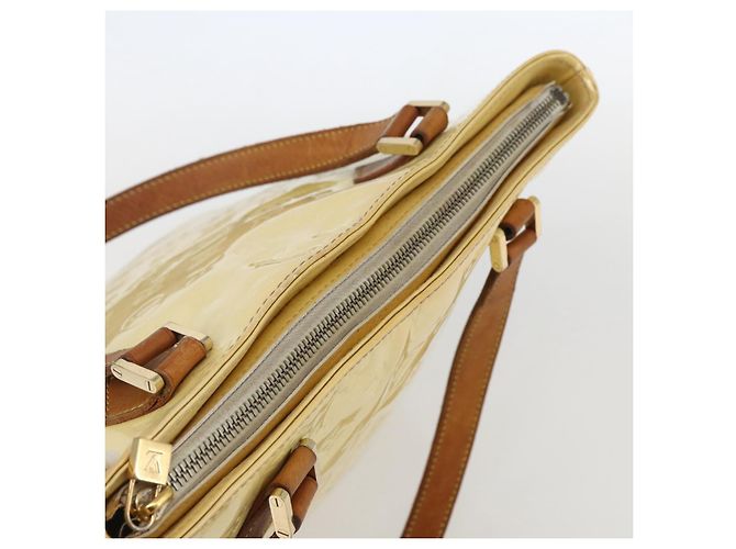 LOUIS VUITTON Borsa a Mano Monogram Vernis Houston Perle M91342 LV Auth 156285 - vista 6