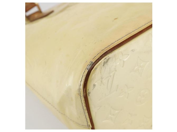 LOUIS VUITTON Borsa a Mano Monogram Vernis Houston Perle M91342 LV Auth 156285 - vista 9