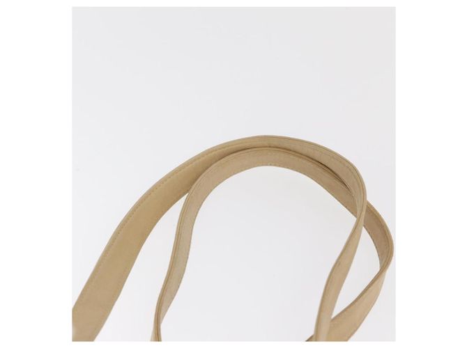 CHANEL Matelassé Rucksack aus Lammleder Beige Gold CC Auth 146557V Golden - Ansicht 8