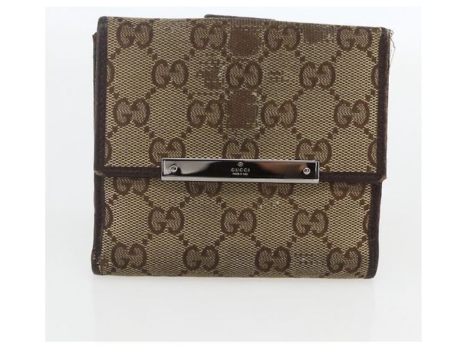 Portafoglio Monogram Gucci LOUIS VUITTON 3 pezzi Beige LV Auth ka719 Monogramma - vista 10