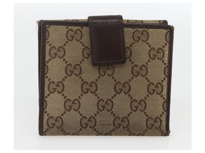 Portafoglio Monogram Gucci LOUIS VUITTON 3 pezzi Beige LV Auth ka719 Monogramma - vista 11