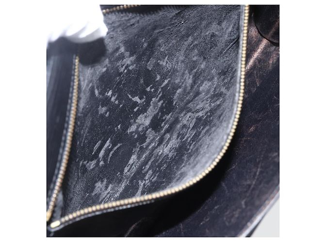 LOUIS VUITTON Borsa Clutch Dragonne Epi Serie Nera M52612 LV Auth 156992 Nero - vista 11