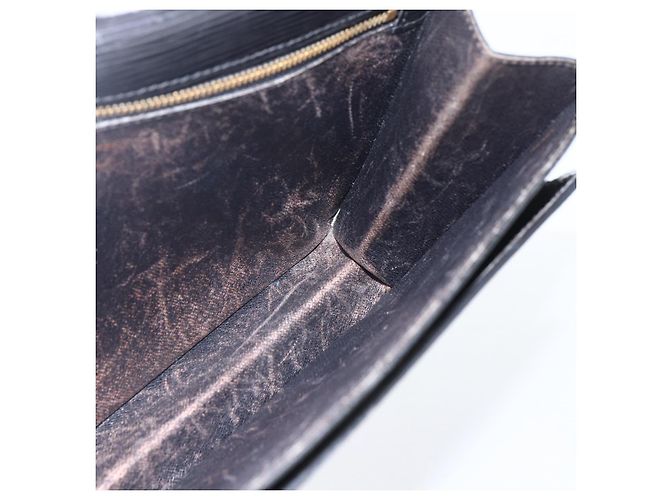 LOUIS VUITTON Borsa Clutch Dragonne Epi Serie Nera M52612 LV Auth 156992 Nero - vista 20