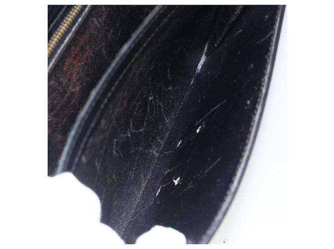 LOUIS VUITTON Borsa Clutch Dragonne Epi Serie Nera M52612 LV Auth 156992 Nero - vista 22