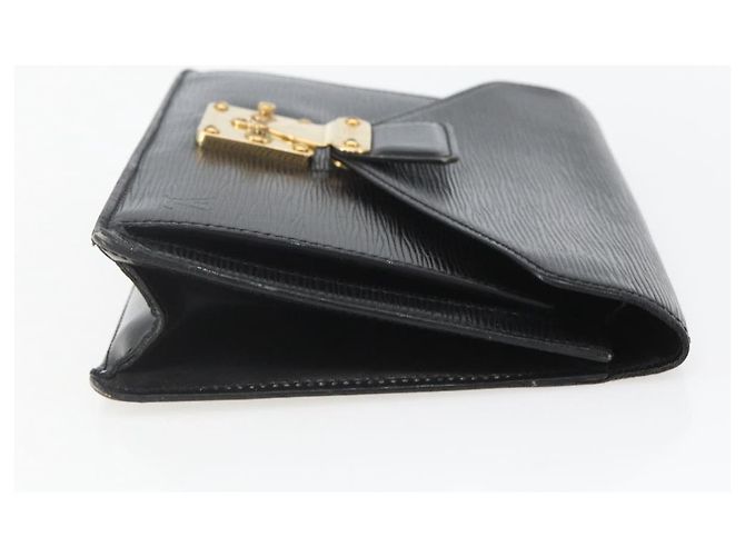 LOUIS VUITTON Borsa Clutch Dragonne Epi Serie Nera M52612 LV Auth 156992 Nero - vista 4