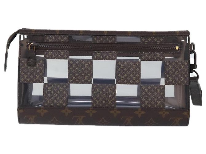 POCHETTE STAND SCACCHI MONOGRAMMA LOUIS VUITTON M81588 LV Auth 90498SM - vista 2
