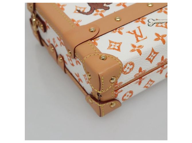 LOUIS VUITTON Catgram Petit Maru NM Borsa a Spalla Bianca LV Auth 110163SM Bianco - vista 16