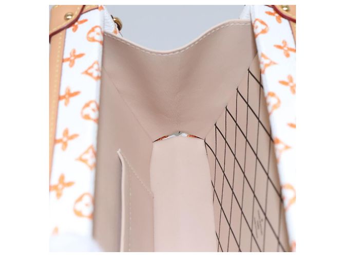 LOUIS VUITTON Catgram Petit Maru NM Borsa a Spalla Bianca LV Auth 110163SM Bianco - vista 19