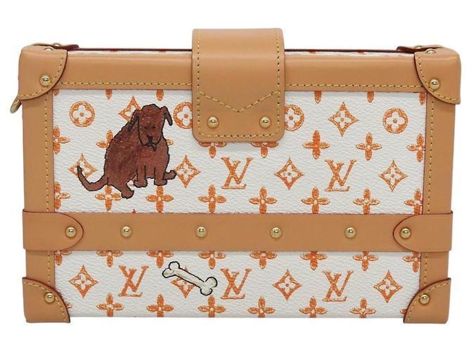LOUIS VUITTON Catgram Petit Maru NM Borsa a Spalla Bianca LV Auth 110163SM Bianco - vista 2