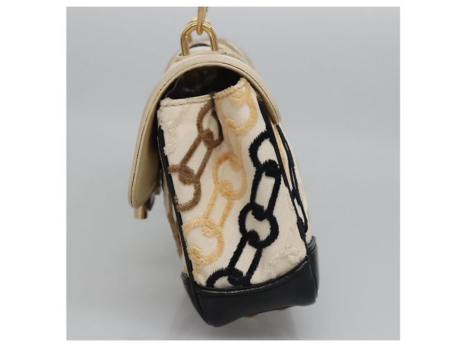 LOUIS VUITTON Pochette Lover Monogram Charm Borsa Ivory M95194 LV Auth BA333SAV Crudo - vista 3