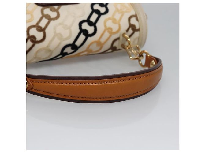 LOUIS VUITTON Pochette Lover Monogram Charm Borsa Ivory M95194 LV Auth BA333SAV Crudo - vista 7