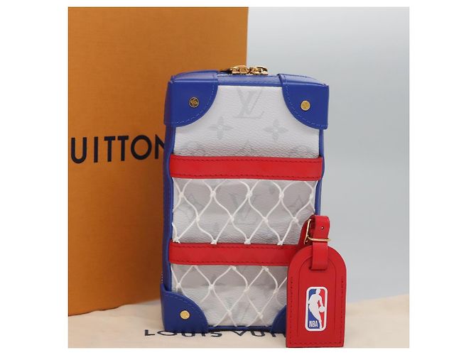LOUIS VUITTON LVxNBA Tigerama Borsa per Telefono Soft Trunk Bianca M80101 Auth JB084SM Bianco - vista 12