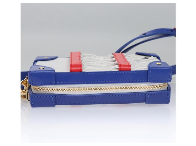 LOUIS VUITTON LVxNBA Tigerama Borsa per Telefono Soft Trunk Bianca M80101 Auth JB084SM Bianco - vista 4