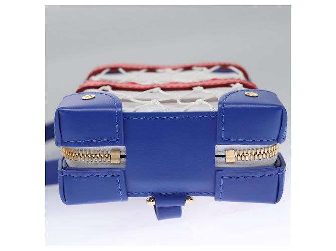 LOUIS VUITTON LVxNBA Tigerama Borsa per Telefono Soft Trunk Bianca M80101 Auth JB084SM Bianco - vista 5