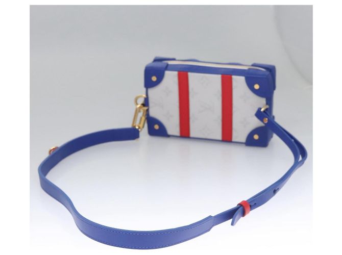 LOUIS VUITTON LVxNBA Tigerama Borsa per Telefono Soft Trunk Bianca M80101 Auth JB084SM Bianco - vista 7