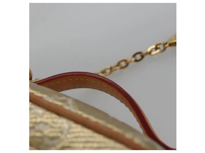 LOUIS VUITTON Microvanity Laminato Monogramma Oro M22920 LV Auth EC760SM D'oro - vista 14