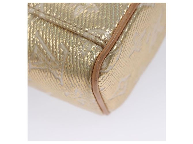LOUIS VUITTON Microvanity Laminato Monogramma Oro M22920 LV Auth EC760SM D'oro - vista 19