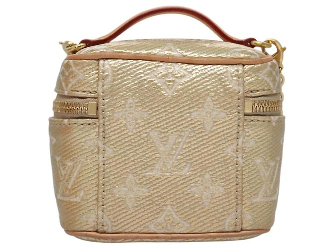 LOUIS VUITTON Microvanity Laminato Monogramma Oro M22920 LV Auth EC760SM D'oro - vista 2