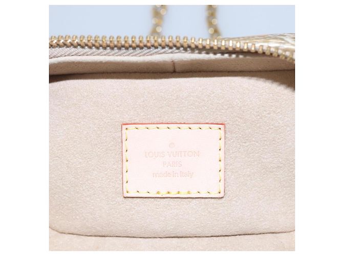 LOUIS VUITTON Microvanity Laminato Monogramma Oro M22920 LV Auth EC760SM D'oro - vista 23