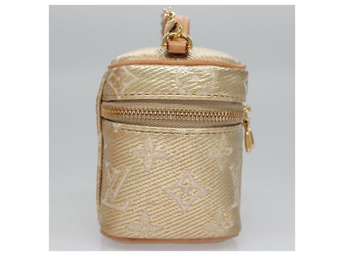 LOUIS VUITTON Microvanity Laminato Monogramma Oro M22920 LV Auth EC760SM D'oro - vista 4