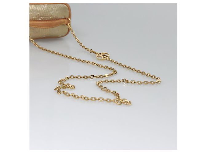 LOUIS VUITTON Microvanity Laminato Monogramma Oro M22920 LV Auth EC760SM D'oro - vista 8