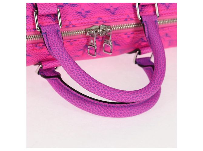 LOUIS VUITTON Keepall Bandouliere 50 in Taurillon Illusion M59713 Auth yk19483SM Rosa - vista 7