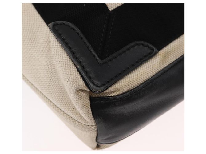 BALENCIAGA Handtasche aus Canvas Beige Schwarz Auth ka561 - Ansicht 17