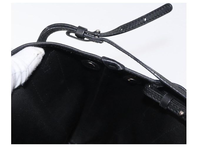 BALENCIAGA Handtasche aus Canvas Beige Schwarz Auth ka561 - Ansicht 20
