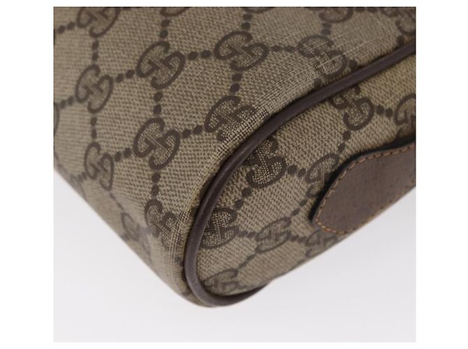Gucci Borsa GG Supreme Web Sherry Line PVC Beige Oro 32 02 004 Auth 151575 D'oro - vista 17