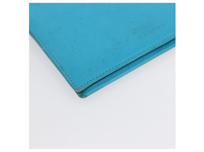 Céline Borsa a Spalla in Pelle Blu Argento Auth 154900 - vista 14