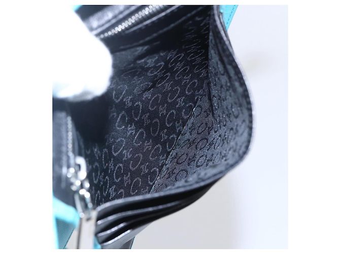Céline Borsa a Spalla in Pelle Blu Argento Auth 154900 - vista 19