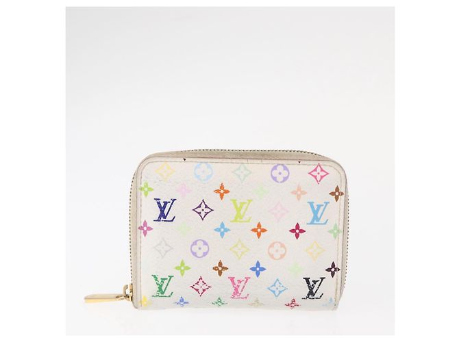 PORTA MONETE Zippy Multicles 4 di LOUIS VUITTON 2 Set Bianco Auth am9908 - vista 2