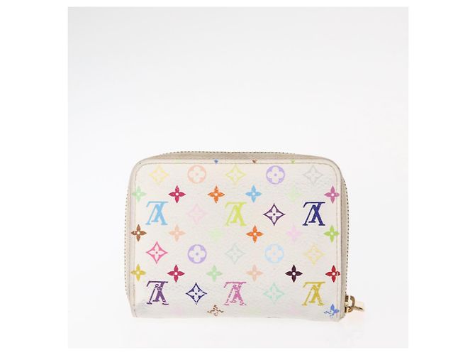 PORTA MONETE Zippy Multicles 4 di LOUIS VUITTON 2 Set Bianco Auth am9908 - vista 3