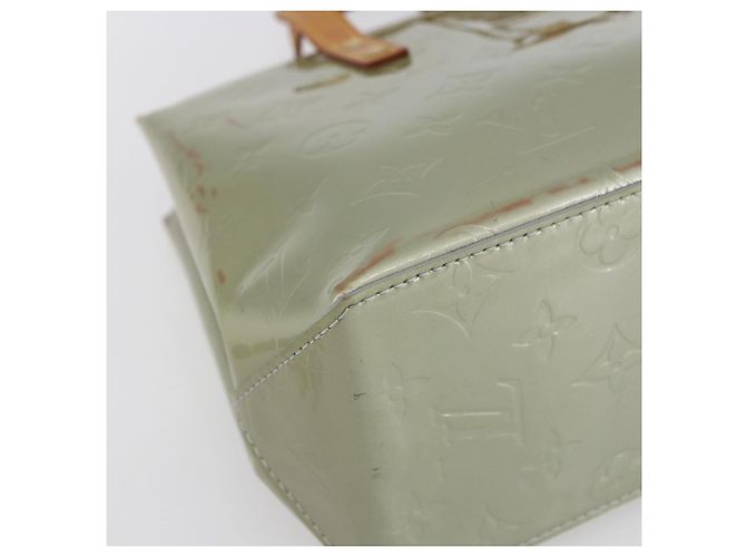 LOUIS VUITTON Monogram Vernis Reade PM Borsa a Mano Grigia M91145 LV Auth 154835 Grigio - vista 14