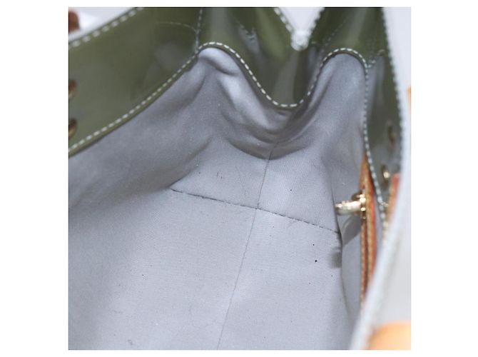 LOUIS VUITTON Monogram Vernis Reade PM Borsa a Mano Grigia M91145 LV Auth 154835 Grigio - vista 19