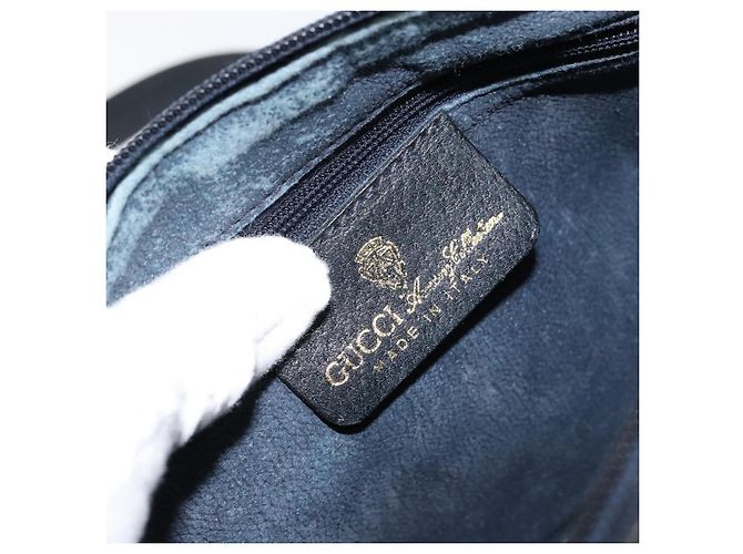Bolsa de Ombro Gucci GG Supreme Sherry Line PVC Vermelho Marinho 41 004 4464 Auth 155232 Azul marinho - vista 19
