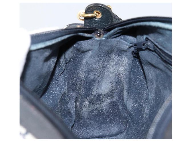 Bolsa de Ombro Gucci GG Supreme Sherry Line PVC Vermelho Marinho 41 004 4464 Auth 155232 Azul marinho - vista 21