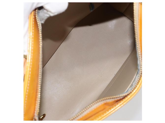 LOUIS VUITTON Borsa a Mano Houston Monogram Vernis Beige M91004 LV Auth th6347 - vista 11