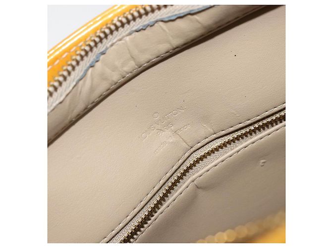 LOUIS VUITTON Borsa a Mano Houston Monogram Vernis Beige M91004 LV Auth th6347 - vista 19