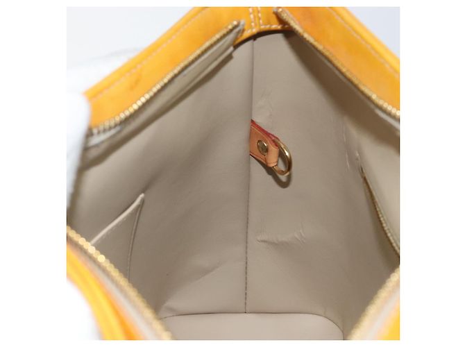 LOUIS VUITTON Borsa a Mano Houston Monogram Vernis Beige M91004 LV Auth th6347 - vista 21